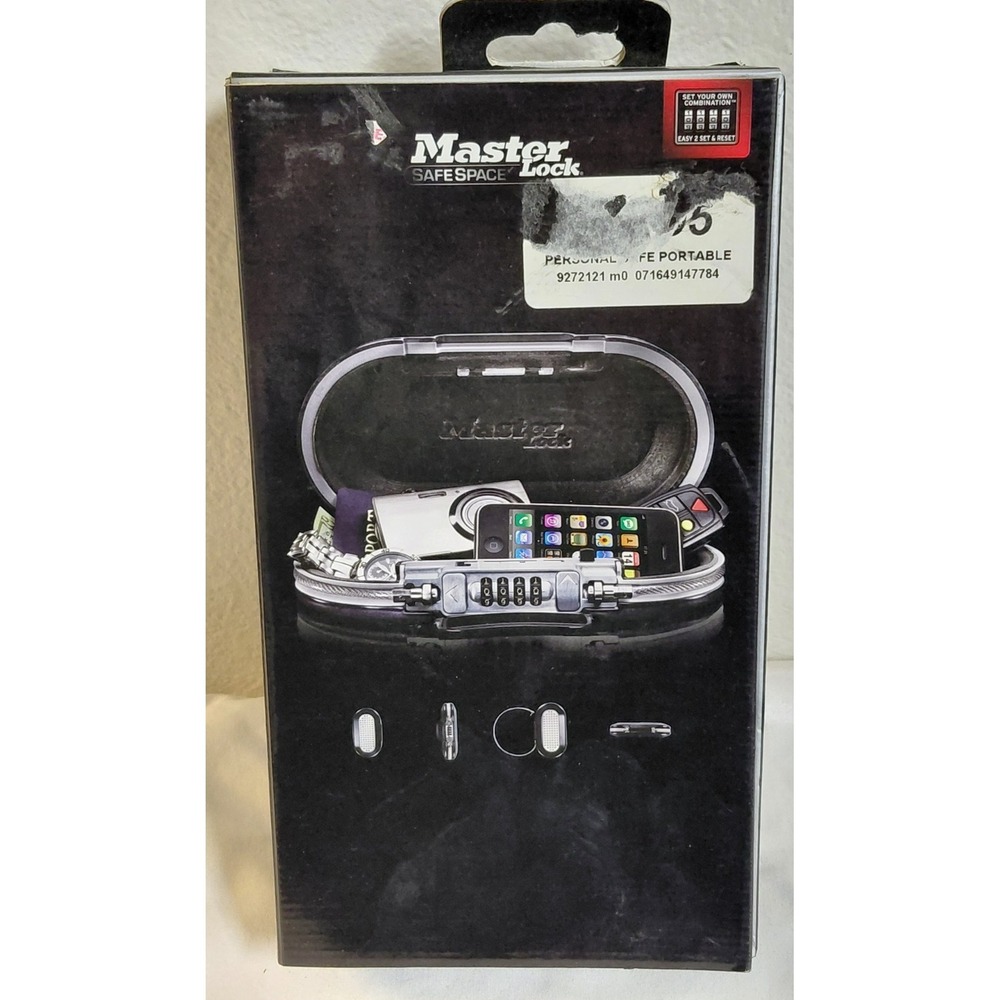 Master Lock SafeSpace Portable Security Safe Lock Box 5900D Set Your Own...